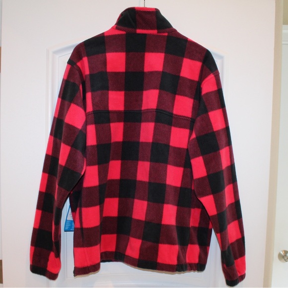 Columbia Buffalo plaid fleece jacket (men’s XL) (NWT) - Picture 4 of 9